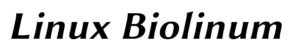 Linux Biolinum font preview