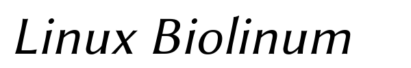 Linux Biolinum font preview
