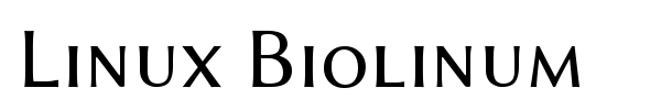 Linux Biolinum font preview