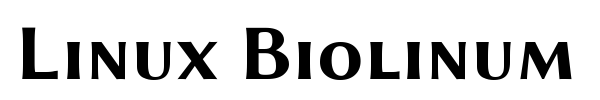 Linux Biolinum font preview