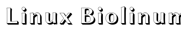 Linux Biolinum font preview