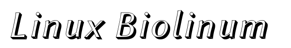 Linux Biolinum font preview