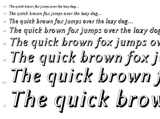 Linux Biolinum font waterfall