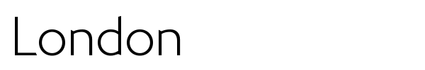 London font preview