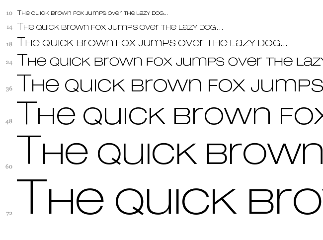 Lowvetica font waterfall