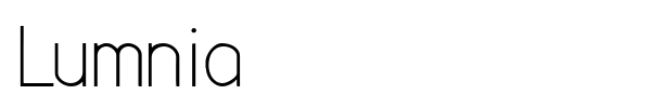Lumnia font