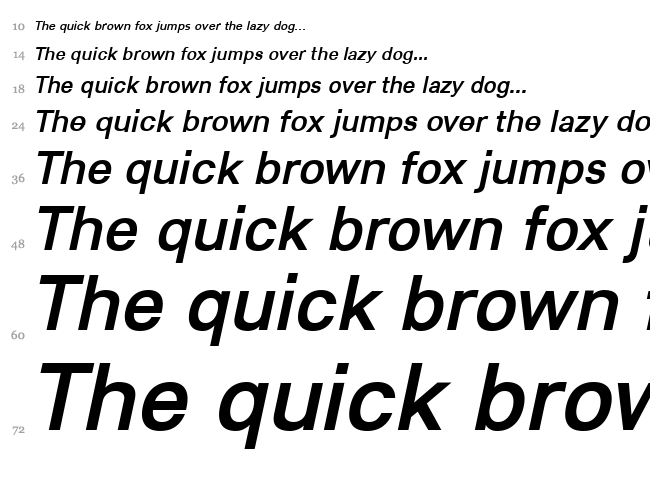 Lunchtype 21 font waterfall