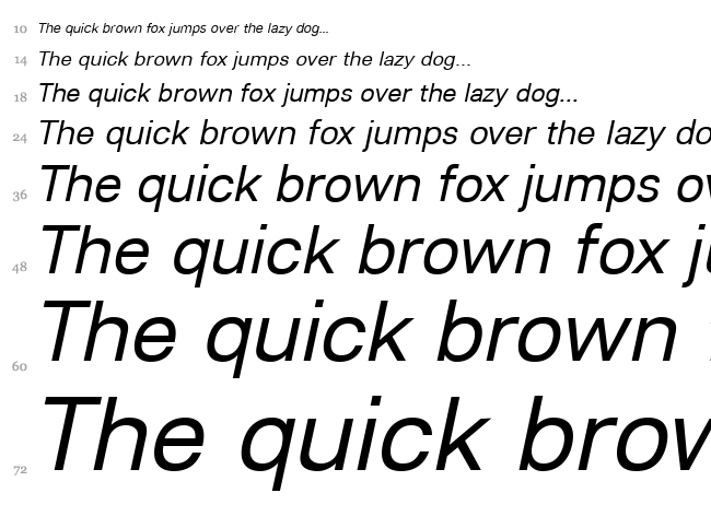 Lunchtype 21 font waterfall