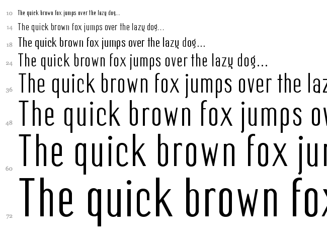 Mager font waterfall