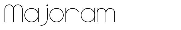 Majoram font