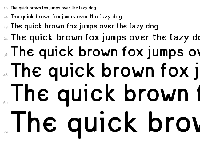 Mandinga font waterfall