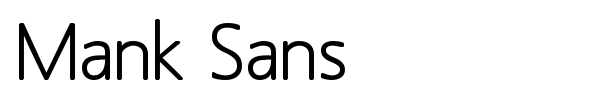 Mank Sans font preview