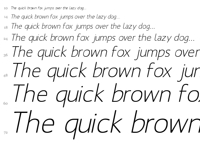 Mank Sans font waterfall