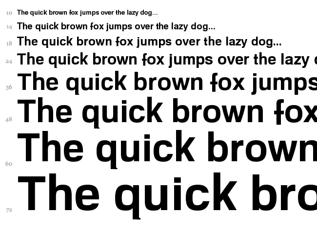 Mariana Family font waterfall