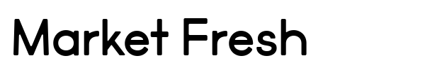 Market Fresh font