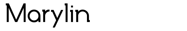Marylin font