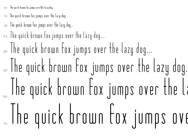 Matchbook font waterfall