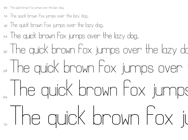 Mathematical font waterfall
