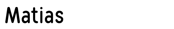 Matias font