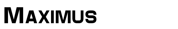 Maximus font