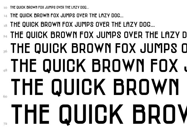 MCM font waterfall