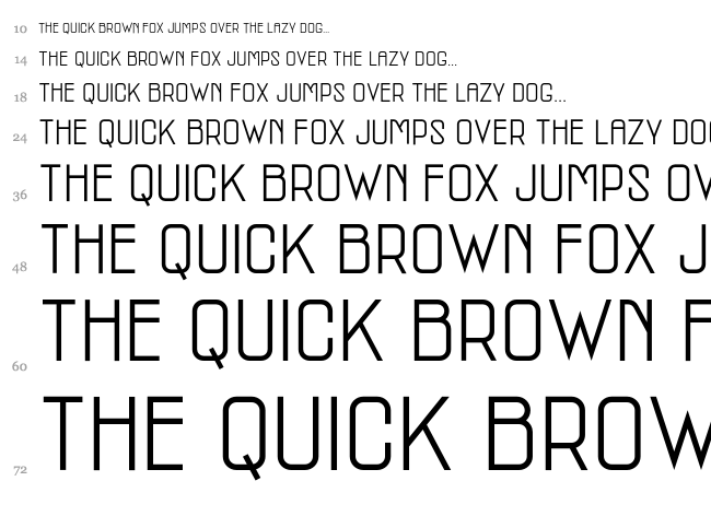 MCM font waterfall