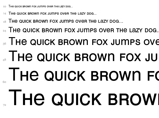 Mean 26 Sans font waterfall