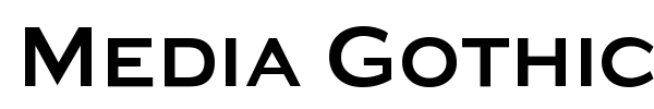 Media Gothic font