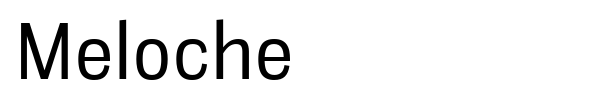 Meloche font preview