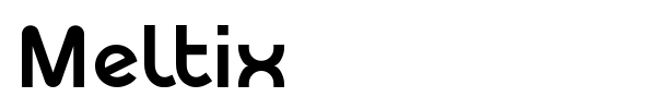 Meltix font preview