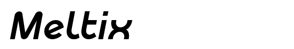 Meltix font preview