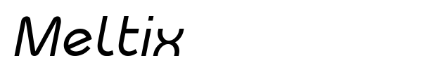 Meltix font preview