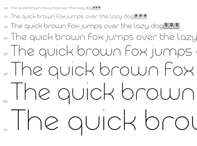 Meltix font waterfall