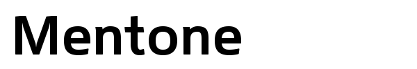 Mentone font