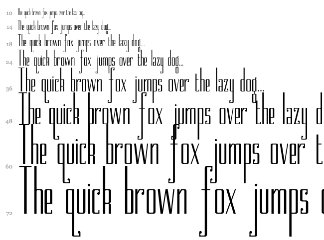 Mete font waterfall