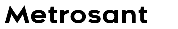 Metrosant font