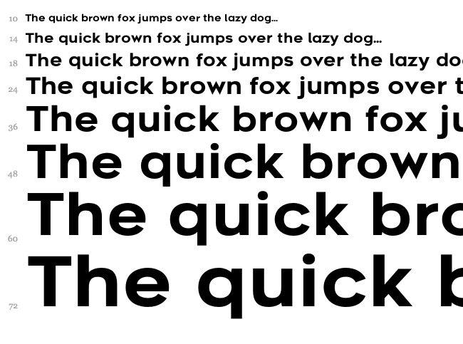 Metrosant font waterfall