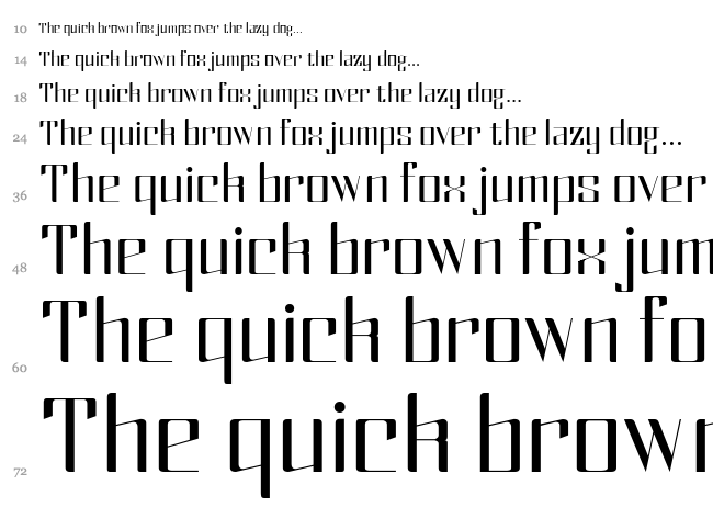 Mex font waterfall