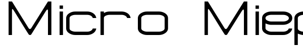 Micro Mieps font