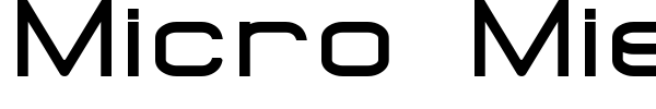 Micro Mieps font preview