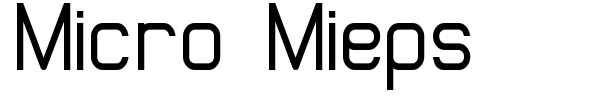 Micro Mieps font preview