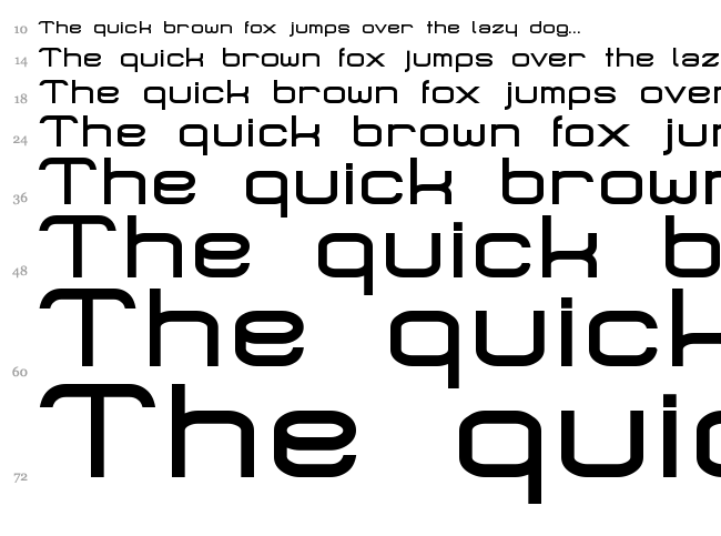 Micro Mieps font waterfall