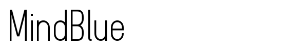 MindBlue font
