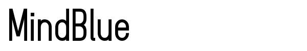 MindBlue font preview