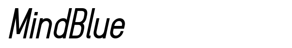 MindBlue font preview