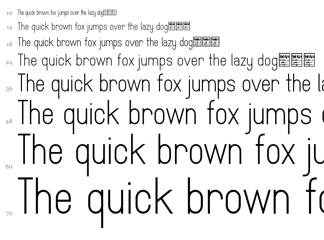 MindBlue font waterfall