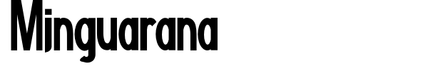Minguarana font preview