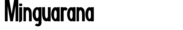 Minguarana font preview