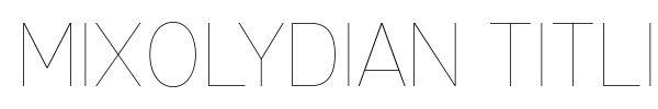 Mixolydian Titling font