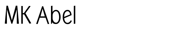 MK Abel font